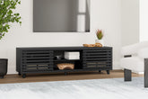 Warmstead Furniture - Ashley Furniture - Danziar TV Stand - 72" / Black - W1013-68